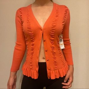 NWT Anne Klein Pink Sweater Cardigan